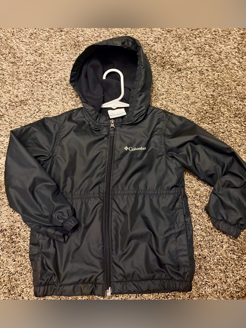 Columbia Toddler Black Fleece Lined Jacket